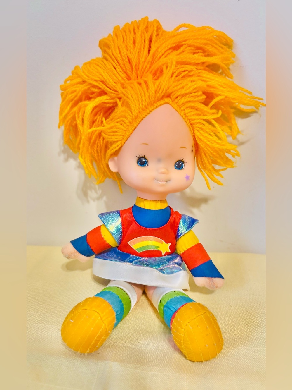 Rainbow Brite Doll Plush Toy 1983 by Mattel Hallmark 11 Inches Tall Retro